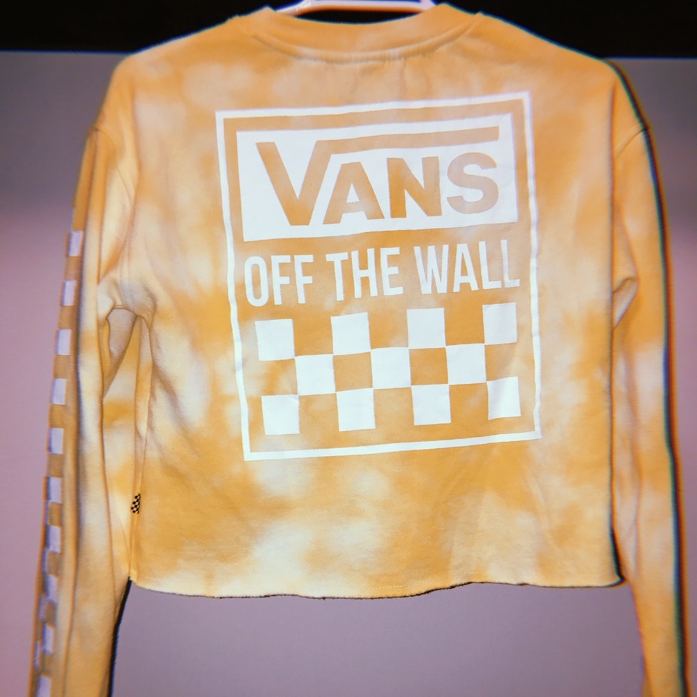 like new vans cropped sweatshirt